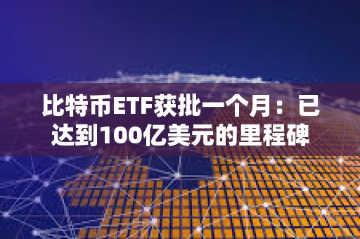 比特幣ETF獲批一個(gè)月:已達(dá)到100億美元的里程碑 比特幣ETF獲批一個(gè)月:已達(dá)到100億美元的里程碑