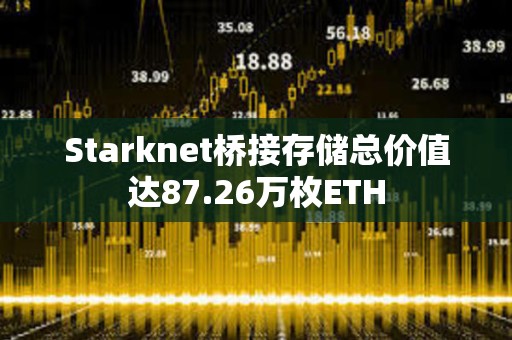 Starknet橋接存儲總價值達87.26萬枚ETH
