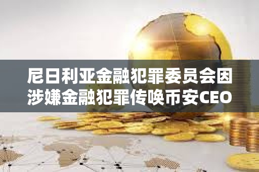 尼日利亞金融犯罪委員會因涉嫌金融犯罪傳喚幣安CEO
