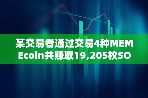 某交易者通過交易4種MEMEcoin共賺取19,205枚SOL
