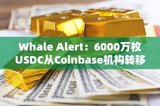 Whale Alert：6000萬枚USDC從Coinbase機構轉移到未知的錢包