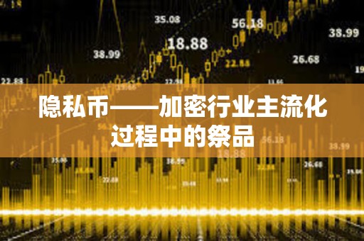 隱私幣——加密行業(yè)主流化過程中的祭品