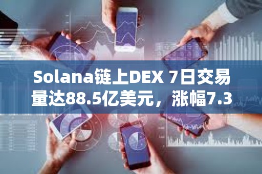 Solana鏈上DEX 7日交易量達88.5億美元，漲幅7.35%