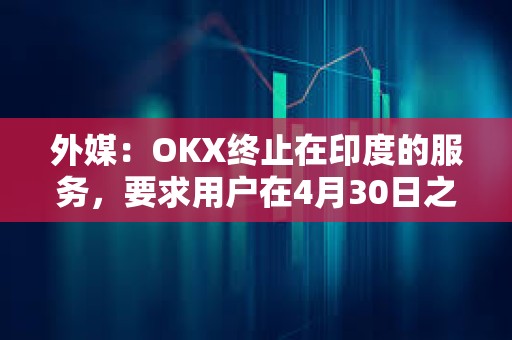 外媒：OKX終止在印度的服務，要求用戶在4月30日之前提取資金