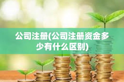 公司注冊(公司注冊資金多少有什么區別) 公司注冊(公司注冊資金多少有什么區別)