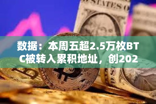 數(shù)據(jù)：本周五超2.5萬(wàn)枚BTC被轉(zhuǎn)入累積地址，創(chuàng)2024年迄今最高紀(jì)錄