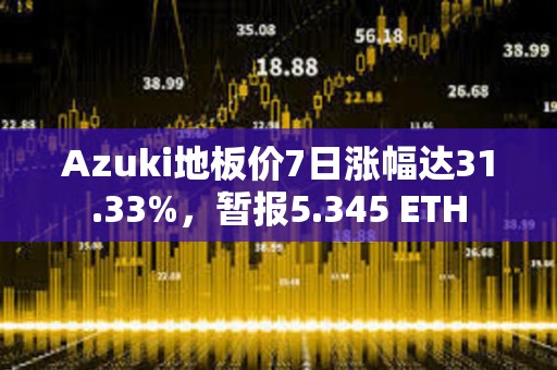 Azuki地板價7日漲幅達31.33%，暫報5.345 ETH