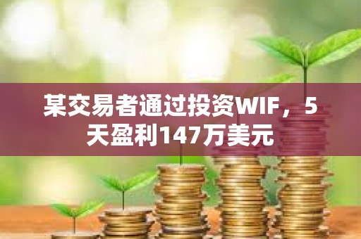 某交易者通過投資WIF，5天盈利147萬美元