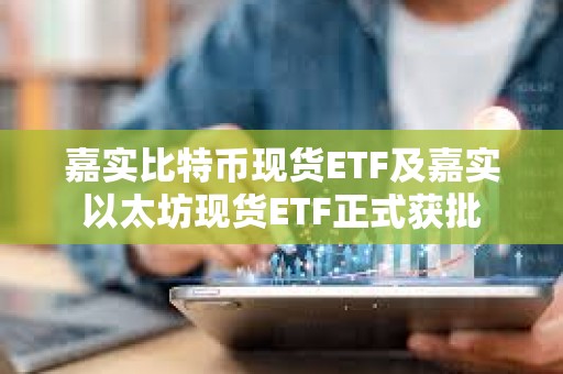 嘉實比特幣現貨ETF及嘉實以太坊現貨ETF正式獲批