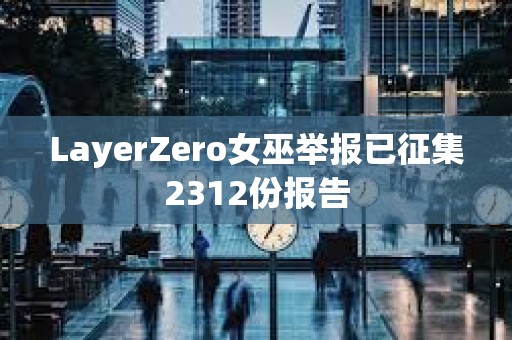 LayerZero女巫舉報已征集2312份報告