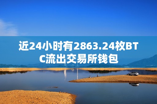 近24小時有2863.24枚BTC流出交易所錢包