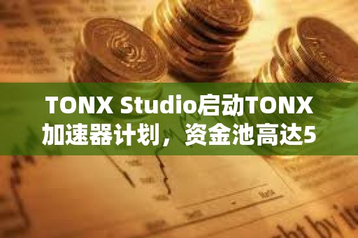 TONX Studio啟動TONX加速器計劃，資金池高達500萬美元