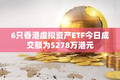 6只香港虛擬資產ETF今日成交額為5278萬港元