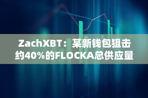 ZachXBT：某新錢包狙擊約40%的FLOCKA總供應量