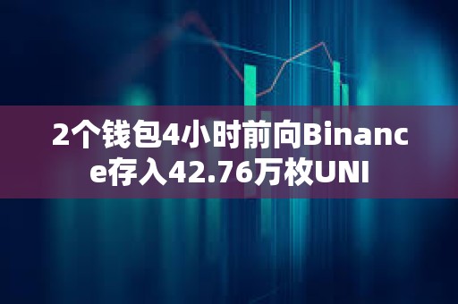 2個錢包4小時前向Binance存入42.76萬枚UNI