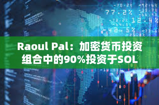 Raoul Pal：加密貨幣投資組合中的90%投資于SOL