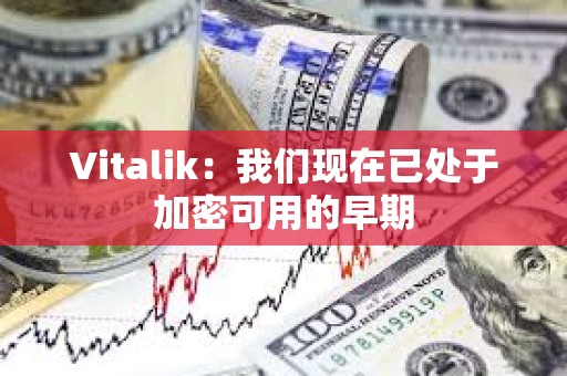 Vitalik：我們現在已處于加密可用的早期
