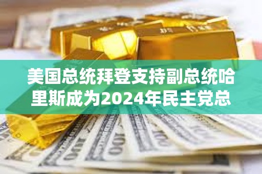 美國總統拜登支持副總統哈里斯成為2024年民主黨總統候選人