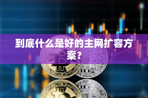 到底什么是好的主網擴容方案? 到底什么是好的主網擴容方案?