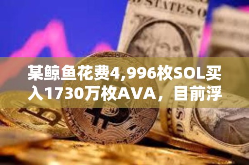 某鯨魚花費4,996枚SOL買入1730萬枚AVA，目前浮虧45.7萬美元