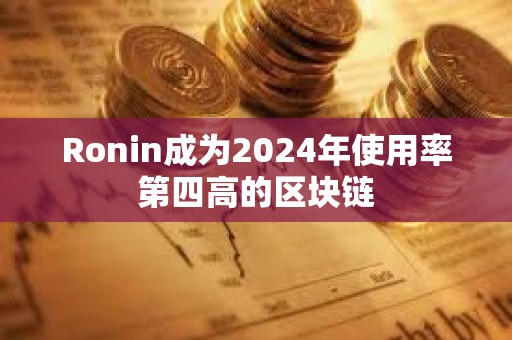 Ronin成為2024年使用率第四高的區塊鏈