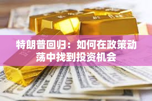 特朗普回歸：如何在政策動(dòng)蕩中找到投資機(jī)會(huì)