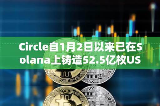 Circle自1月2日以來已在Solana上鑄造52.5億枚USDC