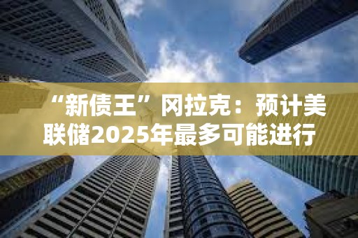 “新債王”岡拉克：預(yù)計美聯(lián)儲2025年最多可能進行兩次降息，且一次降息可以作為基本情景