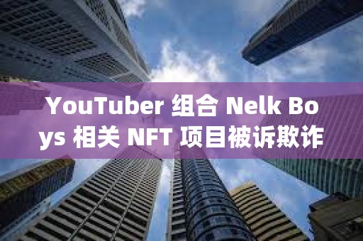YouTuber 組合 Nelk Boys 相關 NFT 項目被訴欺詐，涉及金額達 2300 萬美元