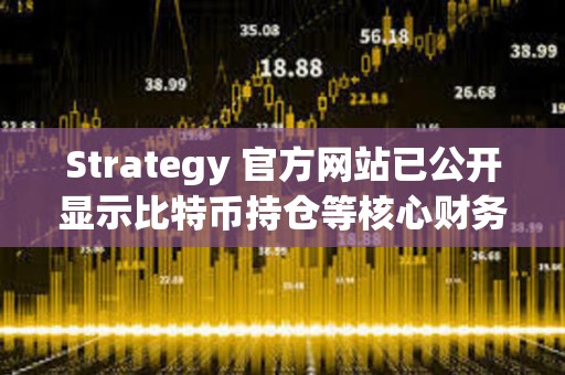 Strategy 官方網站已公開顯示比特幣持倉等核心財務數據