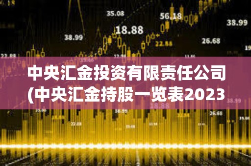 中央匯金投資有限責任公司(中央匯金持股一覽表2023)