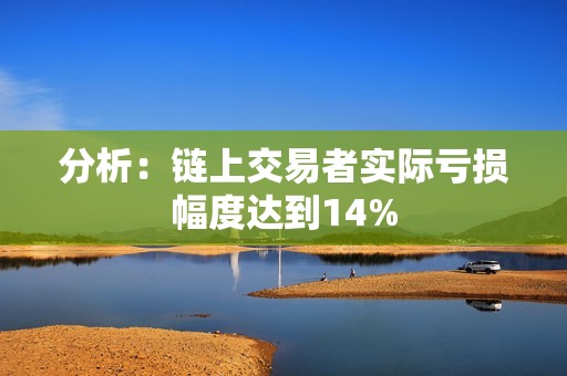 分析：鏈上交易者實際虧損幅度達到14%