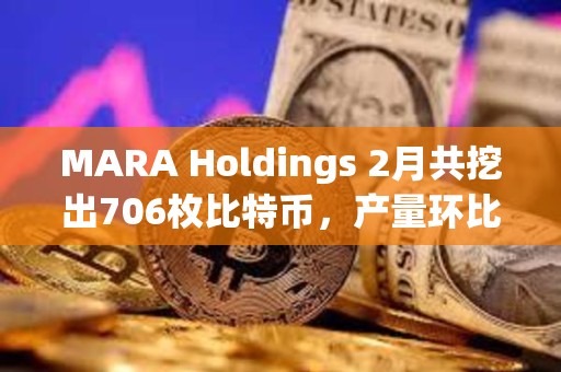 MARA Holdings 2月共挖出706枚比特幣，產量環比下降6%