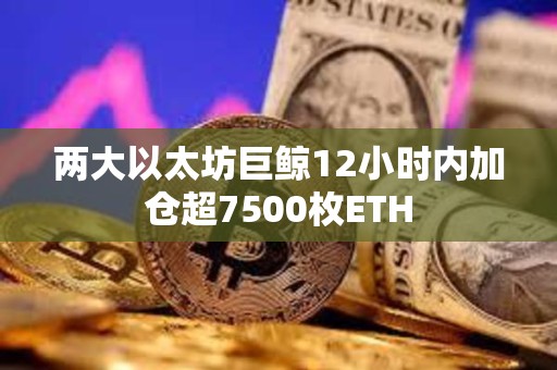 兩大以太坊巨鯨12小時內加倉超7500枚ETH