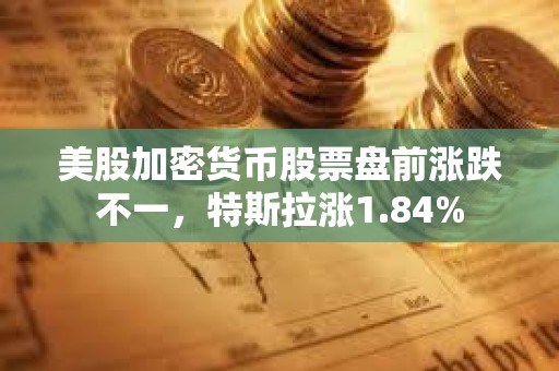 美股加密貨幣股票盤前漲跌不一，特斯拉漲1.84%