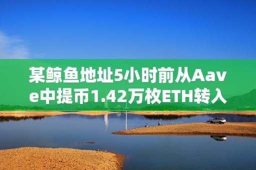 某鯨魚地址5小時前從Aave中提幣1.42萬枚ETH轉入Binance疑似拋售