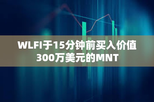 WLFI于15分鐘前買入價值300萬美元的MNT