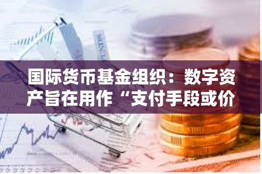 國際貨幣基金組織：數字資產旨在用作“支付手段或價值儲存手段”