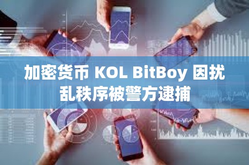加密貨幣 KOL BitBoy 因擾亂秩序被警方逮捕