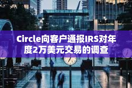 Circle向客戶通報IRS對年度2萬美元交易的調查