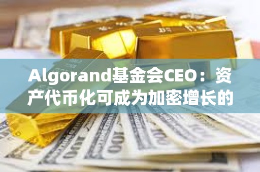 Algorand基金會(huì)CEO：資產(chǎn)代幣化可成為加密增長(zhǎng)的關(guān)鍵驅(qū)動(dòng)力