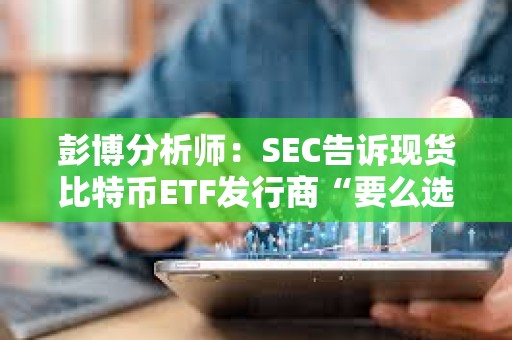 彭博分析師：SEC告訴現(xiàn)貨比特幣ETF發(fā)行商“要么選擇現(xiàn)金創(chuàng)建，要么等待”