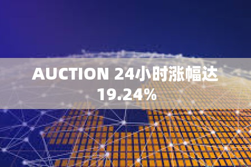 AUCTION 24小時(shí)漲幅達(dá)19.24%