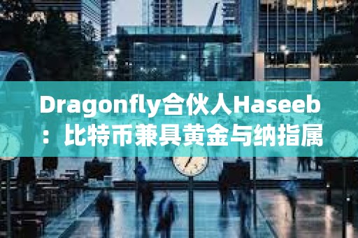 Dragonfly合伙人Haseeb：比特幣兼具黃金與納指屬性