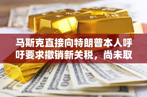 馬斯克直接向特朗普本人呼吁要求撤銷新關稅，尚未取得成效