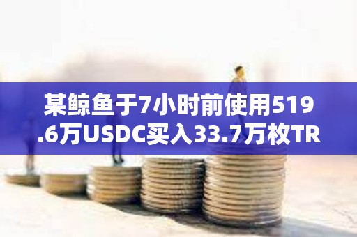 某鯨魚于7小時前使用519.6萬USDC買入33.7萬枚TRUMP