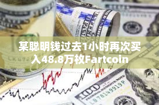 某聰明錢過去1小時再次買入48.8萬枚Fartcoin