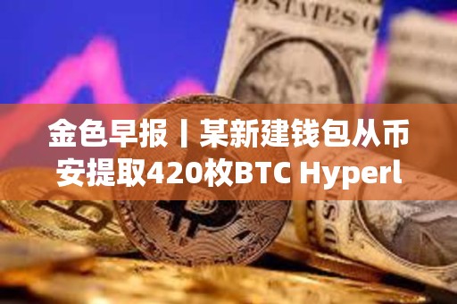 金色早報丨某新建錢包從幣安提取420枚BTC Hyperliquid官方X賬戶已被入侵