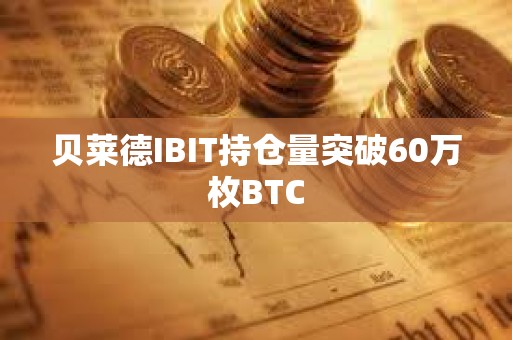 貝萊德IBIT持倉量突破60萬枚BTC