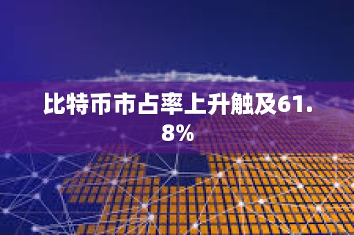 比特幣市占率上升觸及61.8%